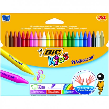 Bic Plastidecor Crayons Pk24 829772