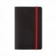 Black n Red Soft Cover Notebook A6