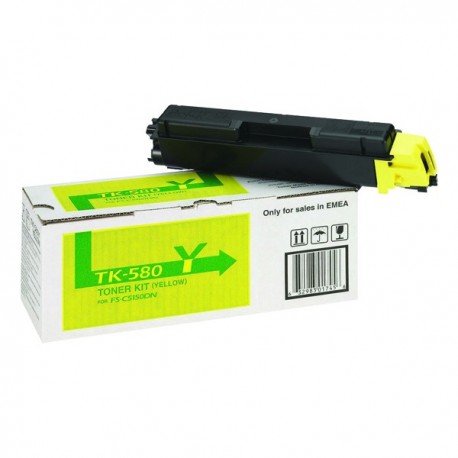 Kyocera TK-580Y Yellow Toner 1T02KTANL0