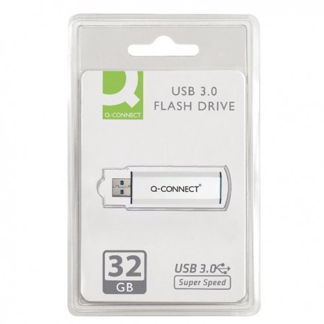 Q-Connect Sil/Blk USB Slider 32Gb Drive