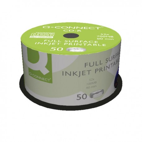 Q-Connect Ink Printable CDR Spindle Pk50