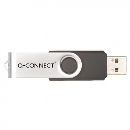 Q-Connect Sil/Blk Swivel 8Gb USB Drive