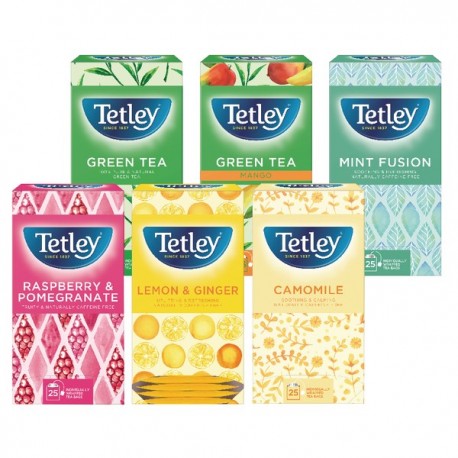Tetley Fruit / Herbal Tea Starter Pk6x25
