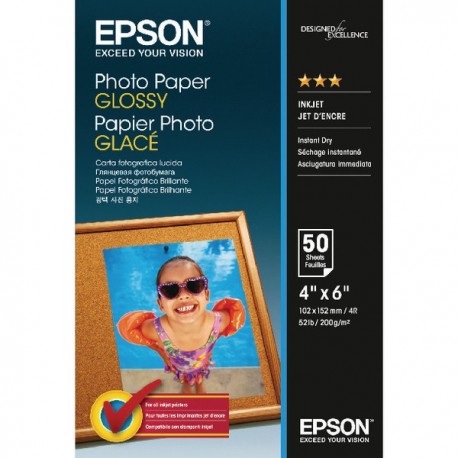 Epson Glossy 10x15cm Photo Paper Pk50