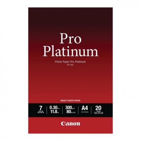Canon A4 Pro Platinum Photo Paper Pk20