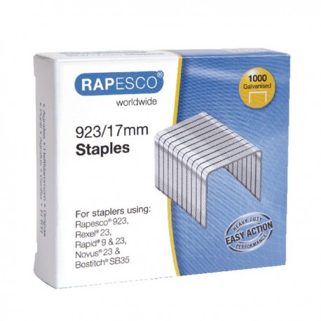 Rapesco 923/17mm Staples Pk1000 1240