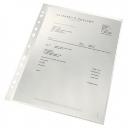 Leitz Recycled Punched Pockets A4 Pk100
