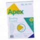 Fellowes Lt.Wgt Clear Apex A4 PVC Covers