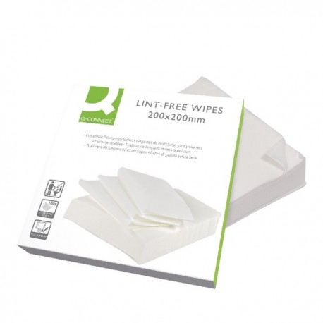 Q-Connect Lint Free Wipes 200mm Pk100