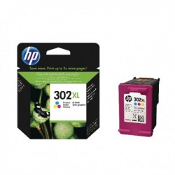 HP 302XL Cyan/Magenta/Yellow Ink F6U67AE