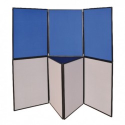 Q-Connect 7 Panel Blu Grey Display Board