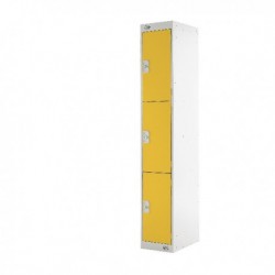 FF DD 3Door Locker 300X300X1800 Ylw Door