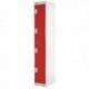 FF DD 4Door Locker 300X300X1800 Red Door