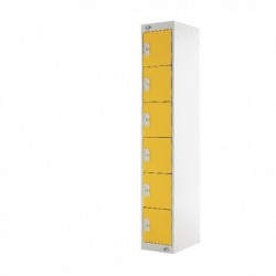 FF DD 6Door Locker 300X300X1800 Ylw Door