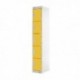 FF DD 5Door Locker 300X450X1800 Ylw Door