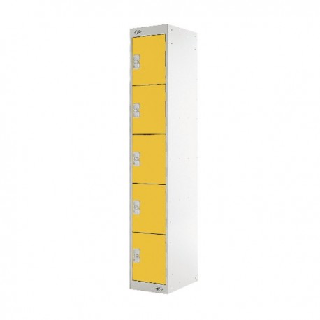 FF DD 5Door Locker 300X450X1800 Ylw Door