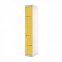 FF DD 5Door Locker 300X450X1800 Ylw Door