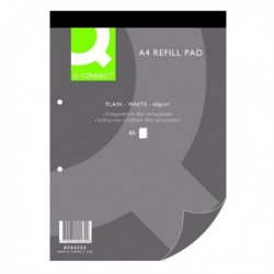 Q-Connect Plain Refill Pad A4 Pk10