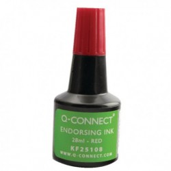 Q-Connect Red Endorsing Ink 28ml Pk10
