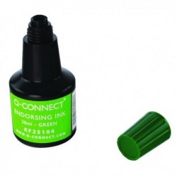 Q-Connect Green Endorsing Ink 28ml Pk10
