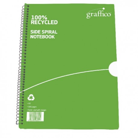 Graffico Recycled Wirebound Notebook A5