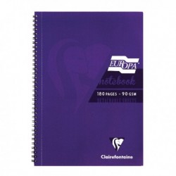 Clairefontaine Europa Pad Purple A5 Pk5