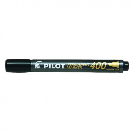 Pilot 400 Chisel Tip Marker Black Pk20