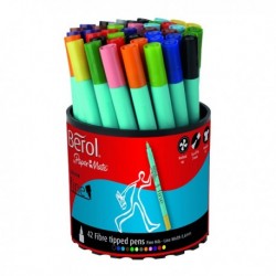 Berol Colourfine Pen Asstd Tub of 42