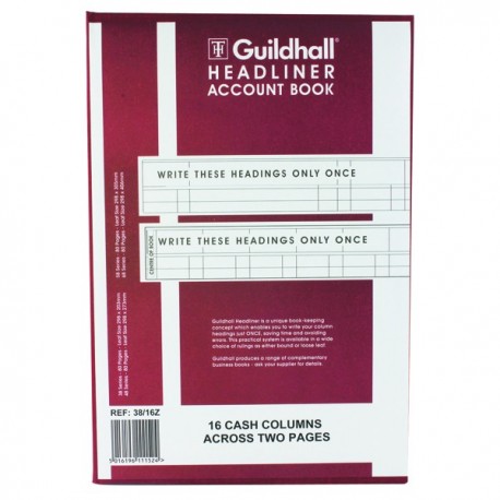 Guildhall 38 16 Headliner Book 1152