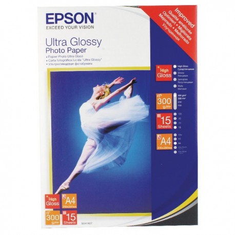 Epson Ultra Glossy A4 Photo Paper Pk15