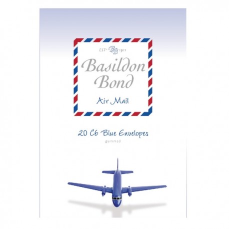 Basildon Bond Blue C6 Airmail Env Pk200