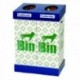 Acorn Office BluGrn Twin Recycling Bin