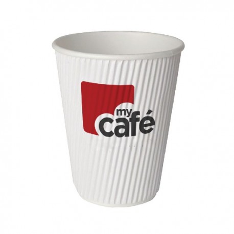 MyCafe 8oz Ripple Wall Hot Cups Pk500