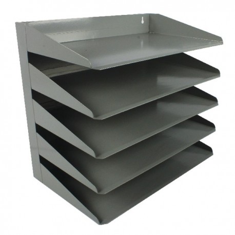 Avery 5 Tier Grey Steel Letter Rack 605