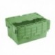 Attached Lid 54L Green Container 360330