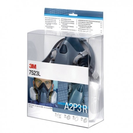 3M Half Mask and Filter Kit 7523L