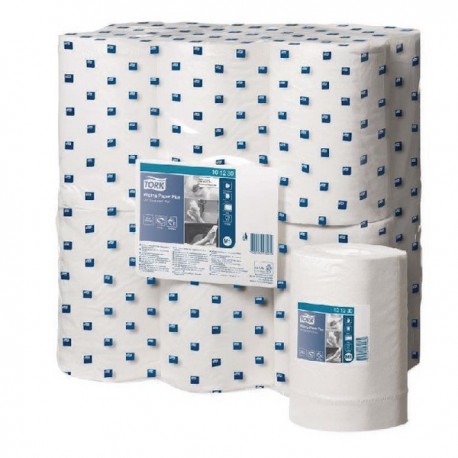 Tork White Wiping Paper Plus Roll Pk12